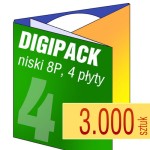 Digipack 8P na 4 płyty - pakiet 3.000 szt.