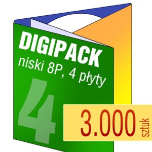 Digipack 8P na 4 płyty - pakiet 3.000 szt.