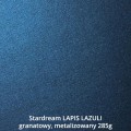 papier P40 Stardream Lapis Lazuli granatowy metalizowany 285g, druk kolorem białym