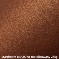 papier P37 Stardream Brąz, metalizowany brązowy 285g, druk kolorem białym