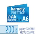 Zaproszenia, karnety PRESTIGE - 2xA6 do A6 (poziomo) - druk na papierach ozdobnych, metalizowanych, fakturowanych - także możliwość druku w kolorze białym - pakiet 200 szt.