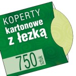 Koperty kartonowe z ŁEZKĄ - pakiet 750 szt.