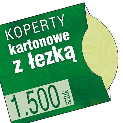 Koperty kartonowe z ŁEZKĘ - druk pełnokolorowy - 1.500 szt.