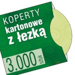 Koperty kartonowe z ŁEZKĄ - pakiet 3.000 szt.