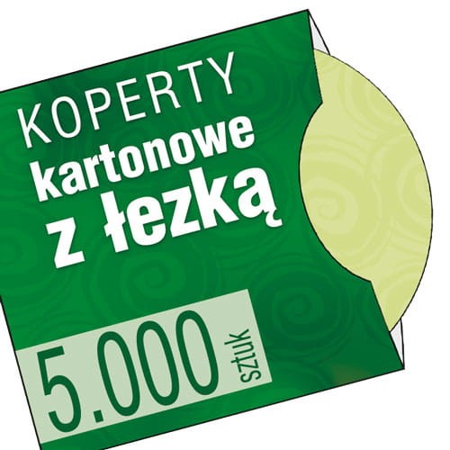 Koperty kartonowe z ŁEZKĘ - druk pełnokolorowy - 5.000 szt.