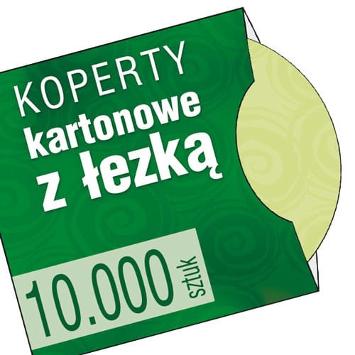 Koperty kartonowe z ŁEZKĘ - druk pełnokolorowy - 10.000 szt.