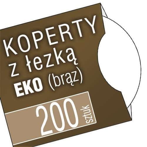 Koperta kartonowa z ŁEZKĄ - EKO Kraftliner brązowy - 200 szt.
