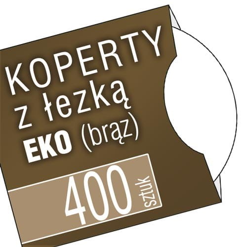 Koperta kartonowa z ŁEZKĄ - EKO Kraftliner brązowy - 400 szt.