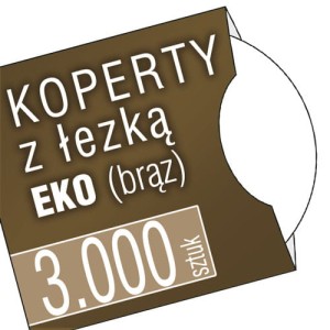 Koperty kartonowe z łezką EKO - pakiet 3.000 szt.