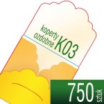 Koperty ozdobne K03 - pakiet 750 szt.