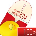 Koperty ozdobne K04 (serduszko) - pakiet 100 szt.