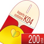 Koperty ozdobne K04 (serduszko) - pakiet 200 szt.