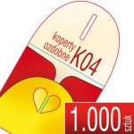 Koperty ozdobne K04 (serduszko) - pakiet 1.000 szt.