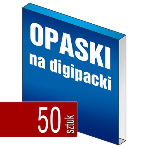 Opaski przelotowe na digipack, druk full kolor - pakiet 50 szt