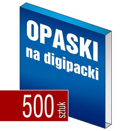 Opaski przelotowe na digipack, druk full kolor - pakiet 500 szt