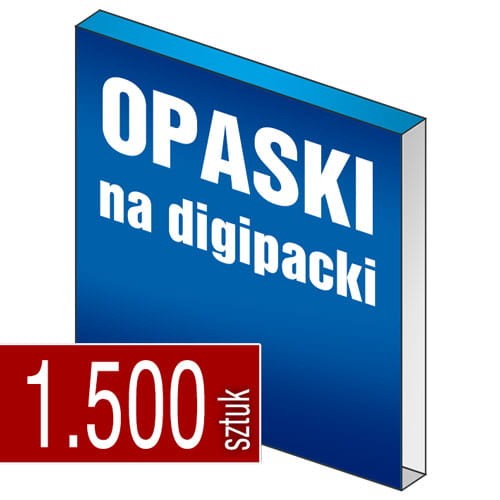 Opaski przelotowe na digipack, druk full kolor - pakiet 1.500 szt