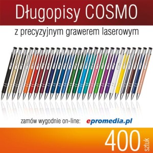 Długopisy COSMO z grawerem - pakiet 400 szt.