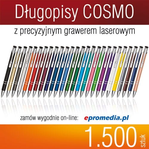 Długopisy Cosmo z grawerem - pakiet 1.500 szt.