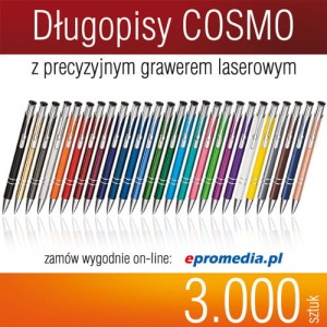 Długopisy COSMO z grawerem - pakiet 3.000 szt.
