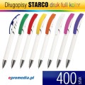 Długopisy STARCO WHITE z nadrukiem cyfrowym UV FULL KOLOR - 400 szt.