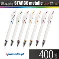 Długopisy STARCO METALIC z nadrukiem cyfrowym UV FULL KOLOR - 400 szt.
