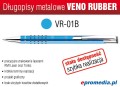 Długopisy metalowe VENO RUBBER VR-01B z grawerem - ATRAKCYJNA CENA