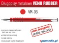 Długopisy metalowe VENO RUBBER VR-03 z grawerem - ATRAKCYJNA CENA