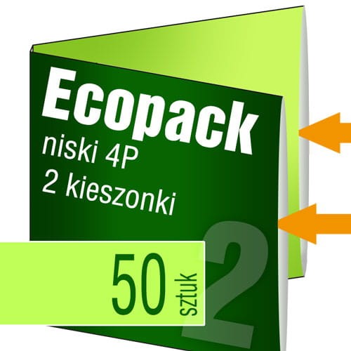 Ecopack 4P - 2 kieszenie - na 2płyty lub 1 płytę i książeczkę