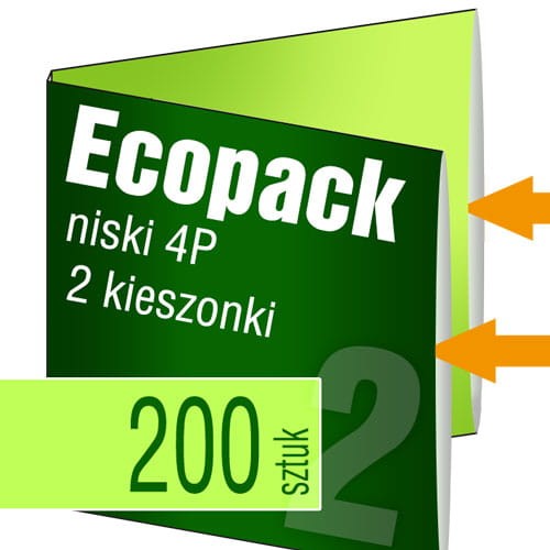 Ecopack 4P - 2 kieszenie - na 2płyty lub 1 płytę i książeczkę