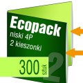 Ecopack 4P - 2 kieszenie - na 2płyty lub 1 płytę i książeczkę