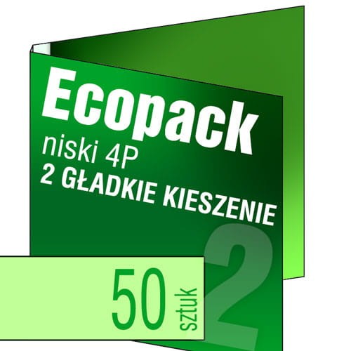 Ecopack 4P - na 2płyty - dwie gładkie kieszenie