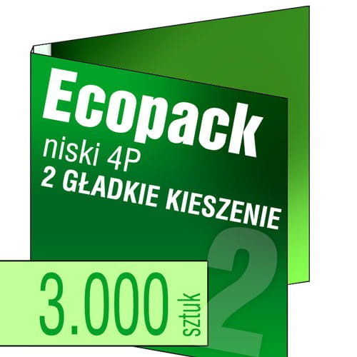 Ecopack 4P - na 2płyty - dwie gładkie kieszenie
