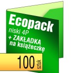 Ecopack 4P - z zakładką na książeczkę - pakiet 100 szt.