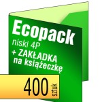 Ecopack 4P - z zakładką na książeczkę - pakiet 400 szt.