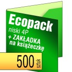 Ecopack 4P - z zakładką na książeczkę - pakiet 500 szt.