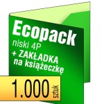 Ecopack 4P - z zakładką na książeczkę - pakiet 1.000 szt.