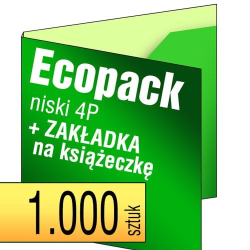 Ecopack 4P - z zakładką na książeczkę
