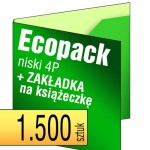 Ecopack 4P - z zakładką na książeczkę - pakiet 1.500 szt.