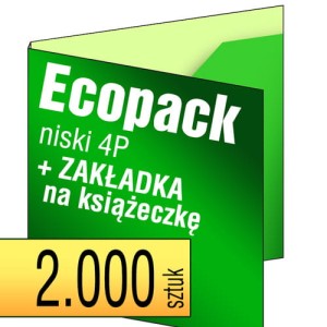 Ecopack 4P - z zakładką na książeczkę - pakiet 2.000 szt.