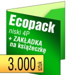 Ecopack 4P - z zakładką na książeczkę - pakiet 3.000 szt.