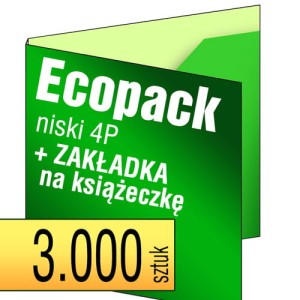 Ecopack 4P - z zakładką na książeczkę - pakiet 3.000 szt.
