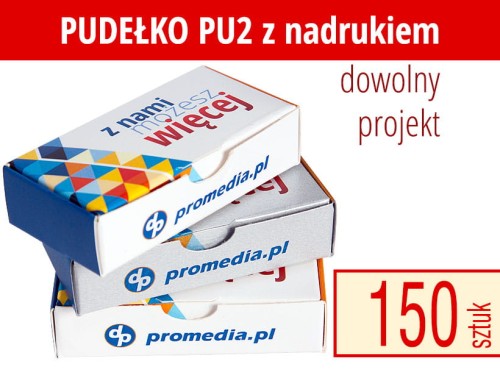 Pudełko kartonowe składane PU2 - uniwersalne: do pamięci USB, krówek, małych gadżetów, itp.