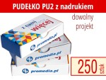 Pudełko PU2 z nadrukiem - pakiet 250 szt.