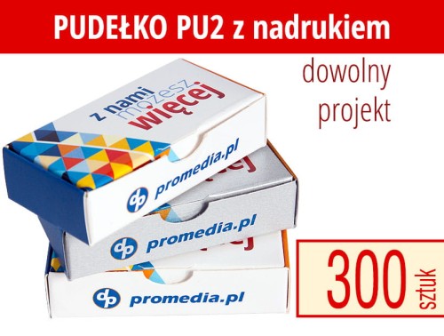Pudełko kartonowe składane PU2 - uniwersalne: do pamięci USB, krówek, małych gadżetów, itp.