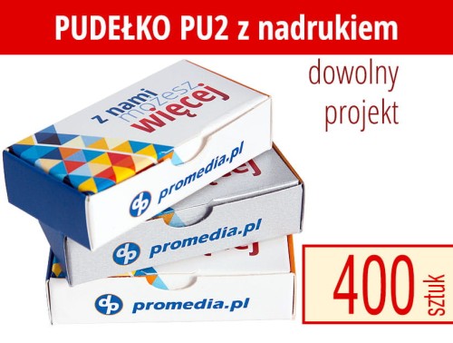 Pudełko kartonowe składane PU2 - uniwersalne: do pamięci USB, krówek, małych gadżetów, itp.