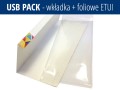 Opakowanie USB-PACK - kartonowa wkładka + foliowe etui. Opakowanie może być wykorzystane do większości pamięci USB dostępnych na rynku.