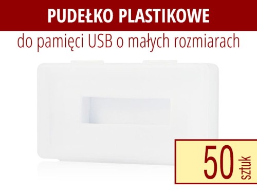 Pudełko plastikowe do pendrive.