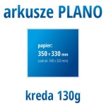 Arkusze PLANO - kreda 130g, format 350x330 mm