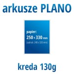 Arkusze PLANO - kreda 130g, format 250x330 mm