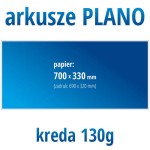 Arkusze PLANO - kreda 130g, format 700x330 mm